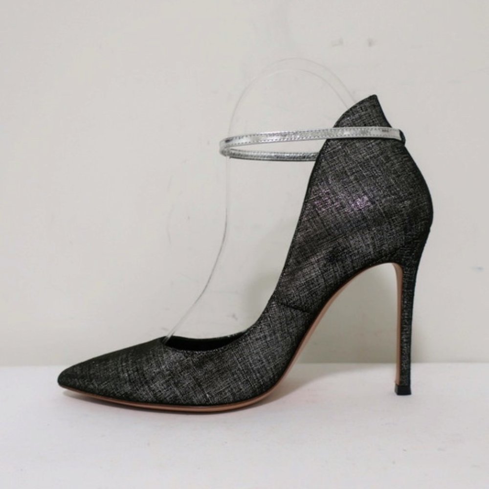 Gianvito Rossi High-Back Ankle Strap Pumps Sz 36.5 - Picture 7 of 11